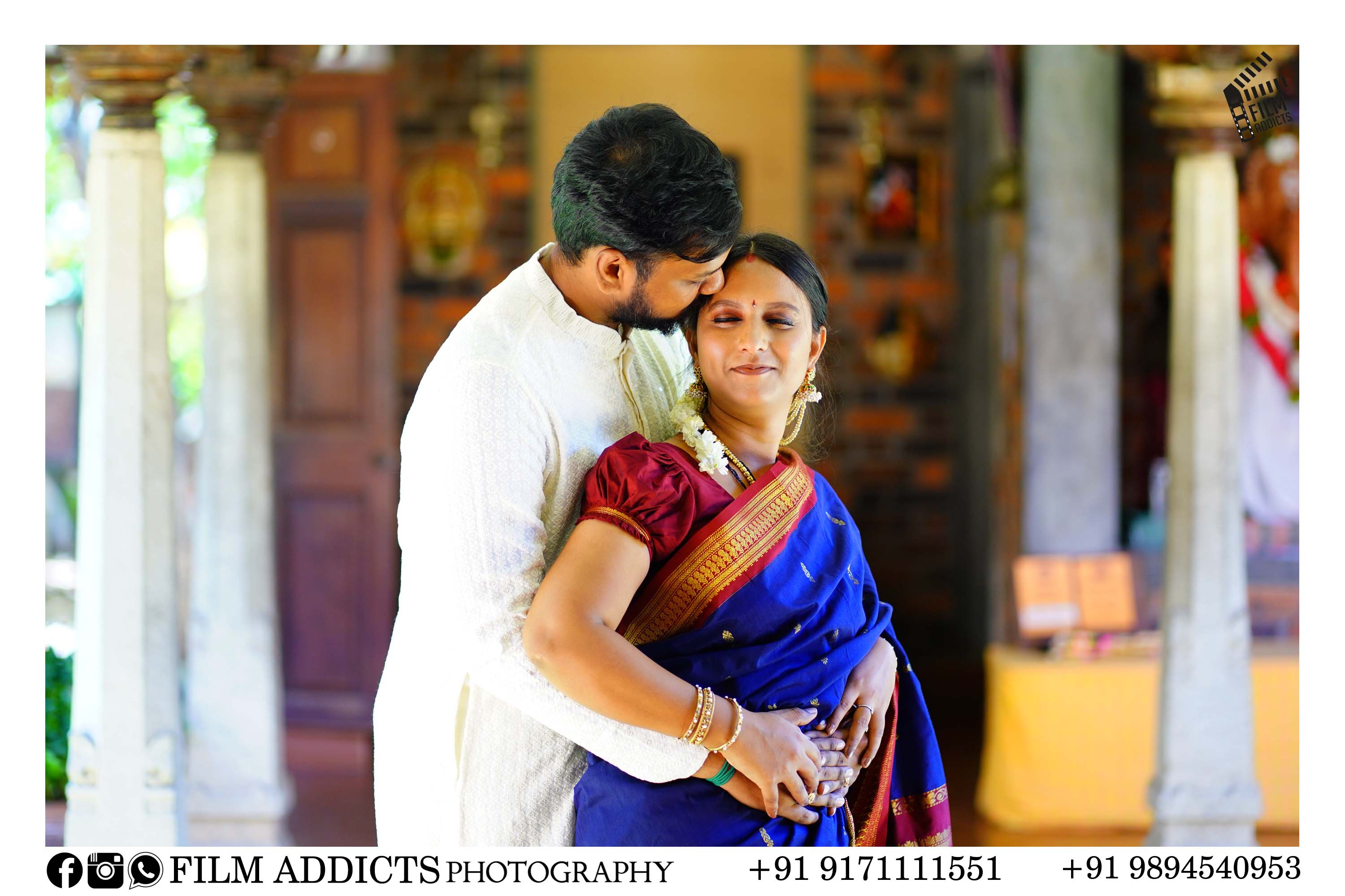 Best outdoor photography in Dindigul by FilmAddicts Photography — professional outdoor couple shoots, pre-wedding photography, and cinematic portraits across Tamil Nadu.