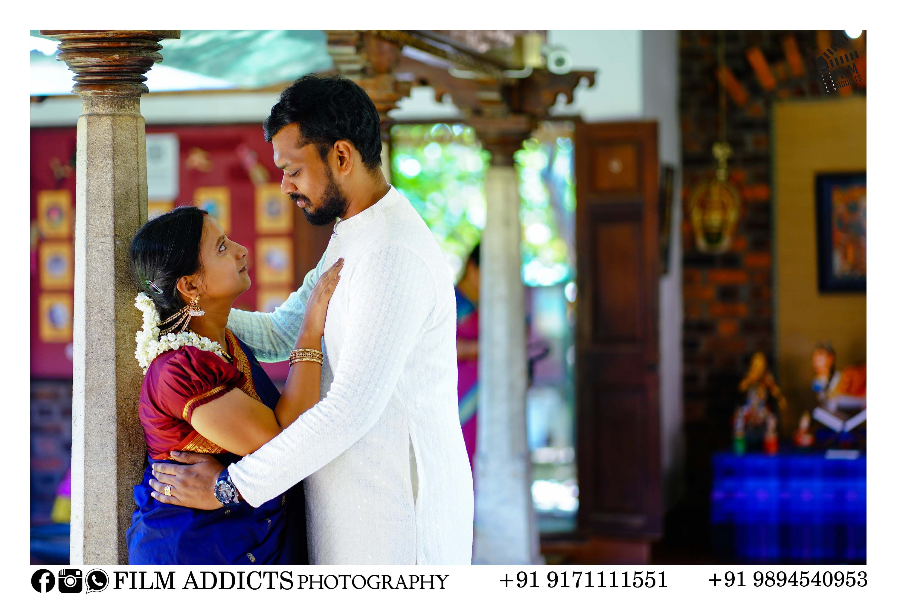 Best outdoor photography in Dindigul by FilmAddicts Photography — professional outdoor couple shoots, pre-wedding photography, and cinematic portraits across Tamil Nadu, Best Outdoor Photographers in Dindigul.