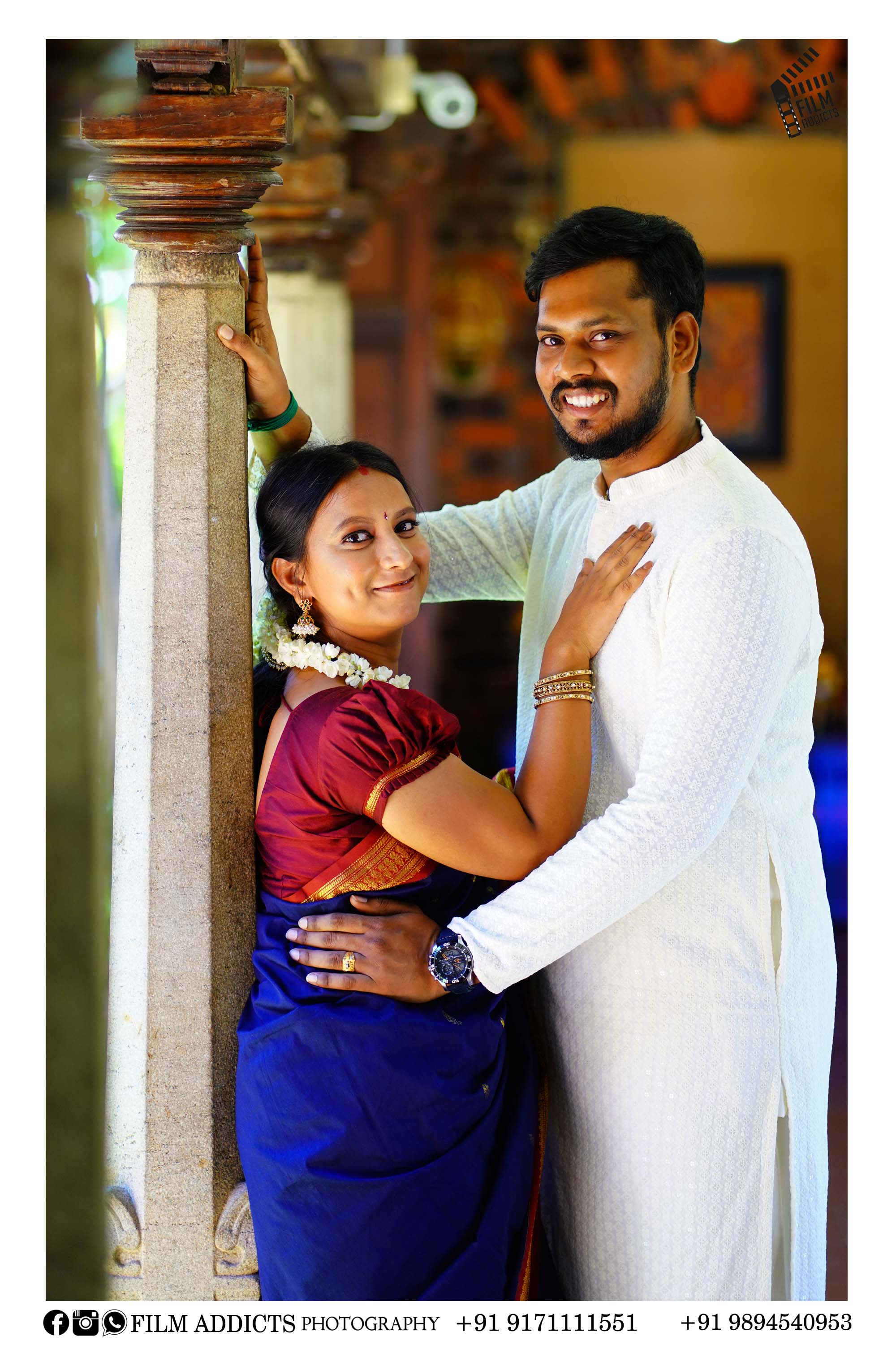 Best outdoor photography in Dindigul by FilmAddicts Photography — professional outdoor couple shoots, pre-wedding photography, and cinematic portraits across Tamil Nadu, Best Outdoor Photographers in Dindigul.