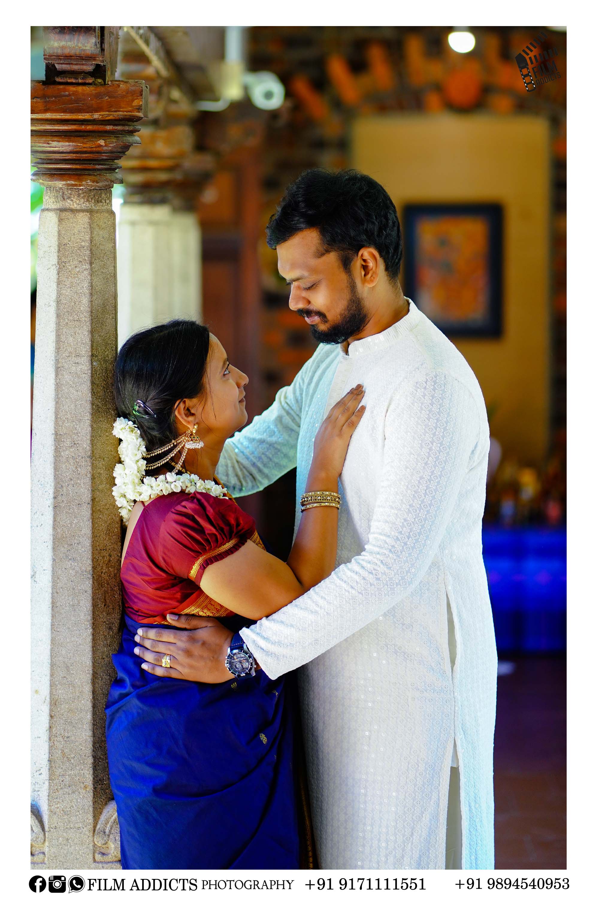 Best outdoor photography in Dindigul by FilmAddicts Photography — professional outdoor couple shoots, pre-wedding photography, and cinematic portraits across Tamil Nadu, Best Outdoor Photographers in Dindigul.